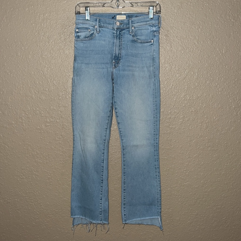 $238 Sz 27 MOTHER The Inside Crop Step Fray Fresh Catch Jeans